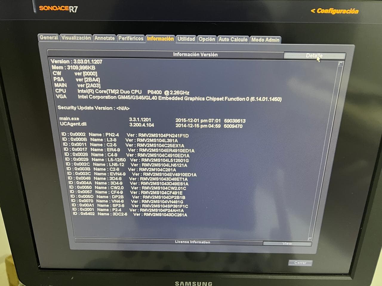 Ecógrafo Samsung SAR7 - miniatura 4